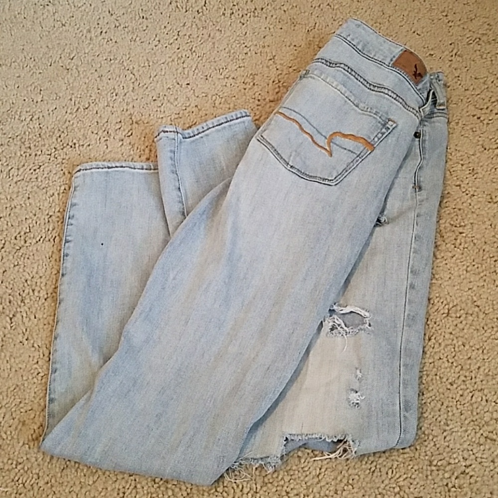 AEO distressed jeans
